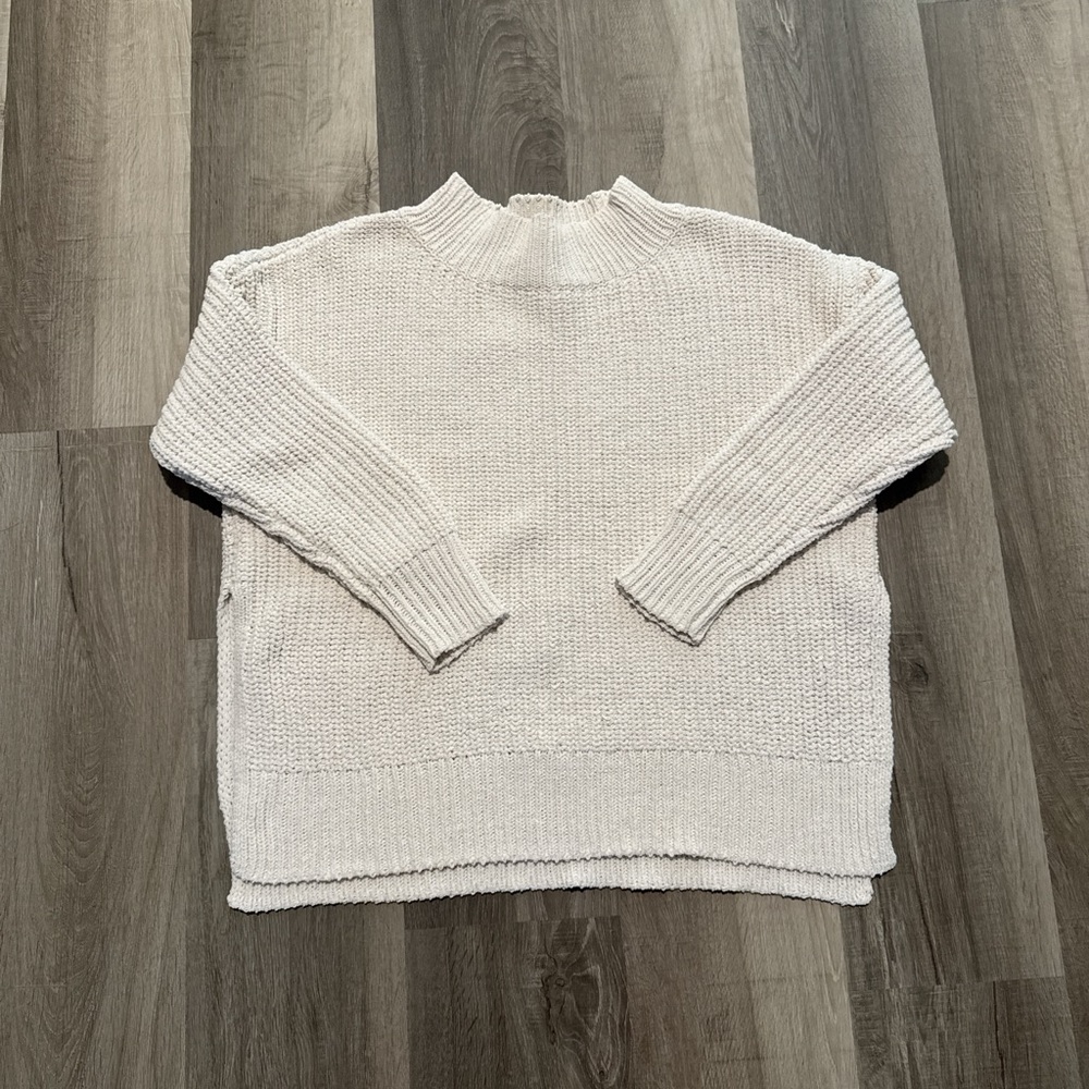Aerie Soft Cream Turtleneck Sweater